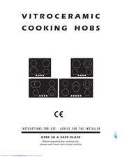 Vitroceramic COOKING HOBS Instructions For Use Manual