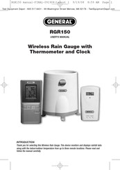 General RGR150 User Manual