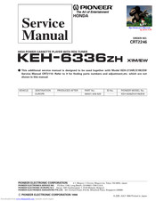 Pioneer KEH-6336ZH Service Manual