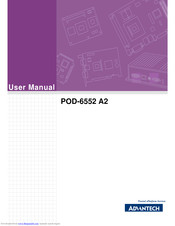 Advantech POD-6552 A2 User Manual