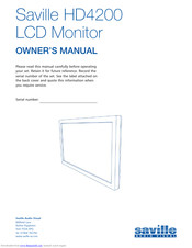 Saville HD4200 Owner's Manual