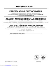 KitchenAid Freestanding outdoor grilll Installation And Use Manual