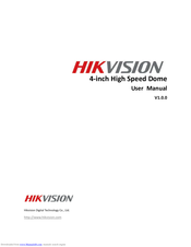 HIKVISION 4 Inch High Speed Dome User Manual