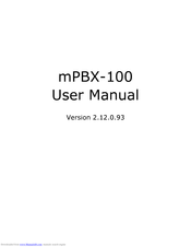 Well mPBX-100 User Manual