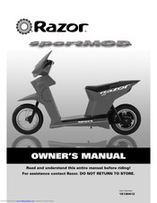 Razor Sport Mod Owner's Manual
