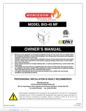 Enerzone BIO-45 MF Owner's Manual