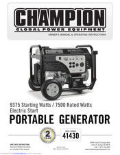 Champion 41430 Manuals | ManualsLib