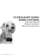 Radio Systems ULTRALIGHT SONICBARK CONTROL Operation Manual
