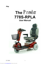 Planet Mobility Products Prowler 778S-RPLA User Manual