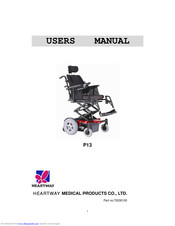 HEARTWAY MEDICAL PRODUCTS P13 User Manual