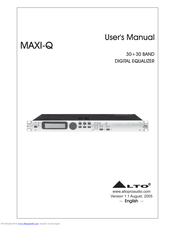 Alto MAXI-Q User Manual