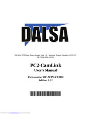 DALSA PC2-CamLink User Manual