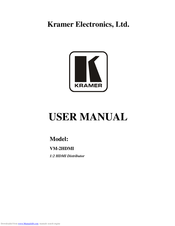 Kramer DigiTOOLS VM-2HDMI User Manual