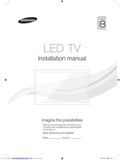 Samsung HG40EC890 Installation Manual