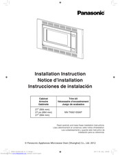 Panasonic NN-TK621SSAP Installation Instruction