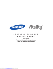 Samsung Vitality User Manual