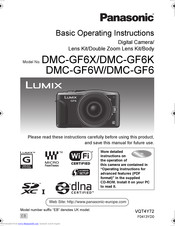 Panasonic DMC-GF6 Basic Operating Instructions Manual