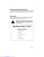 Bell Phones Big Button Plus 20270 User Manual