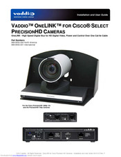 Vaddio OneLINK 999-9550-001 Installation And User Manual