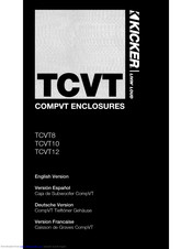Kicker TCVT8 Owner's Manual