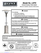 Lynx LHFS Manual For Installation, Operation & Maintenance