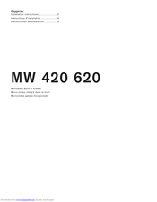 Gaggenau MW 420 620 Installation Instructions Manual