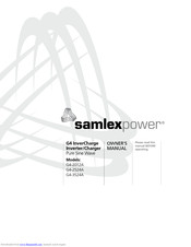 Samlexpower G4-3524A Owner's Manual