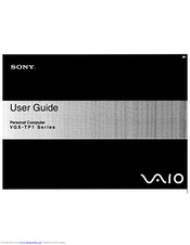 Sony VAIO VGX-TP1 Series User Manual
