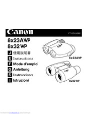 Canon 8x32 WP Instructions Manual