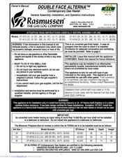 Rasmussen DF-AFG30-SE-P-B Owner's Manual