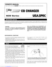 USA-SPEC CD Changer Owner's Manual