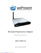 wePresent WP-820 User Manual