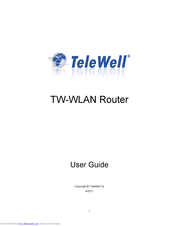 TeleWell TW-WLAN User Manual