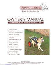 Best Friend Mobility extra large-size wheelchair Owner's Manual
