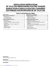 AQUALIFT W10403812B Installation Instructions Manual