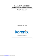 Korenix JetPort 5216 User Manual