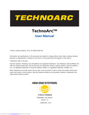 High End Systems TechnoArc User Manual
