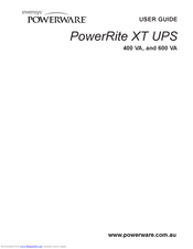 Powerware PowerRite XT User Manual