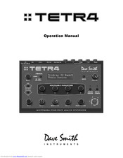 Dave Smith Instruments TETR4 Operation Manual