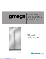 Omega FBS600S Installation And Operating Instructions Manual