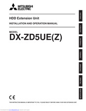 Mitsubishi Electric DX-ZD5UZ Installation And Operation Manual
