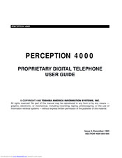 TOSHIBA PERCEPTION 4000 User Manual