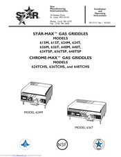 Star Manufacturing STAR-MAX 624TSP Installation And Operating Instructions Manual
