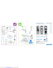 Philips Voice Tracer DVT1400 Quick Start Manual