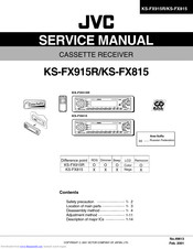 JVC KS-FX815 Service Manual
