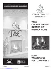 Town & Country Fireplaces TC30.NG02.C Instructions Manual