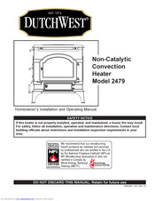 DutchWest 2479 Installation And Operating Manual