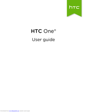 HTC HTC One User Manual