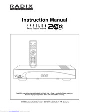 Radix epsilon 2ad Instruction Manual
