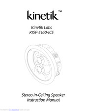 Kinetik KISP-E160-ICS Instruction Manual